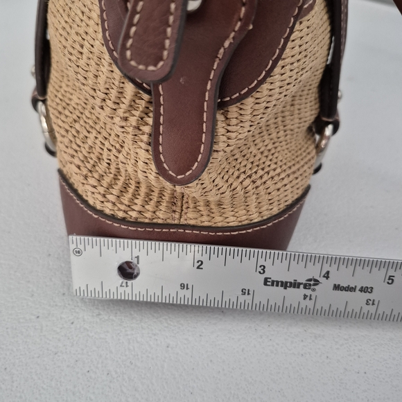 ETIENNE AIGNER Satchel Style Monaco Straw Collection Tote Handbag - Picture 14 of 15